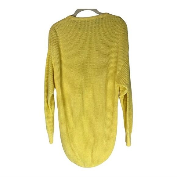 Vintage yellow lightweight tunic length sweater - Picture 6 of 6